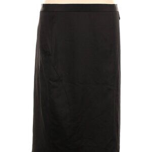 BCBG Maxazria Black Satin Skirt Sz 12